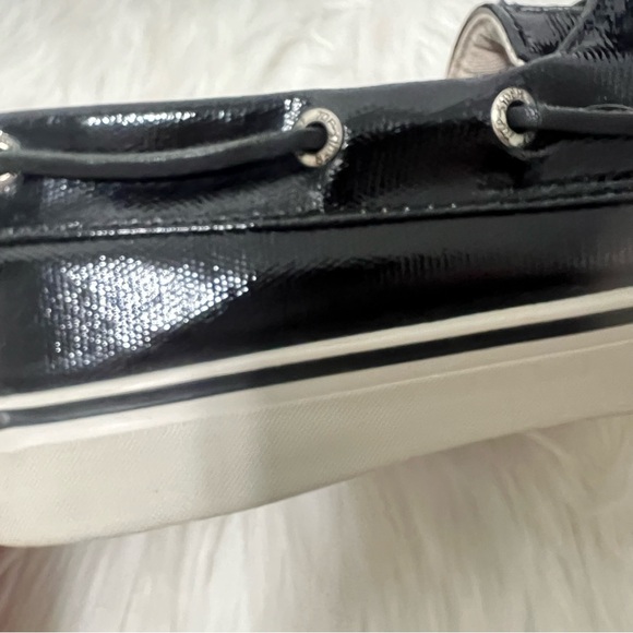 Sperry Top Siders Black Patent Glossy Boat Shoes Coastal Nautical Size 10 - Picture 13 of 13